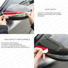 Load image into Gallery viewer, Red New Mercedes Rearview Mirror Cover Trim Strip Sticker Vinyl Racing Decal AMG - US85.COM