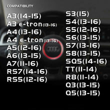 Load image into Gallery viewer, Audi Aluminum Steering Wheel Ring Logo Badge Sticker Emblem Decoration - Gold - US85.COM