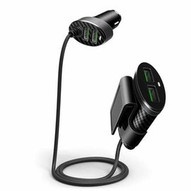 4-Port Multi USB Car  Charger Uber Lyft Driver Front Back Seat Passenger Adapter - US85.COM