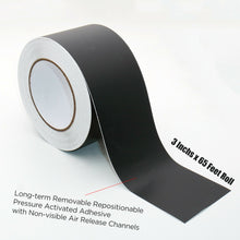 Load image into Gallery viewer, 65&#39; 3&quot; Matte Black Vinyl Wrap Roll Sheet Film For Door Trim Tint Chrome Delete - US85.COM