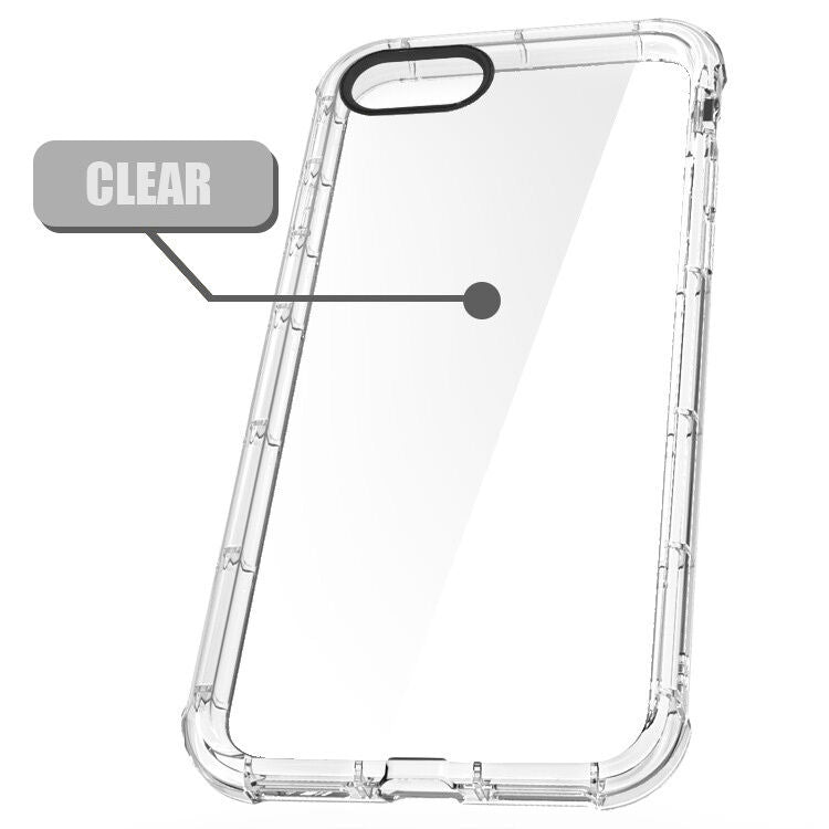 Apple iPhone 6 / 7 / 8 Plus Case Silicone Clear Cover Bumper Rubber Protective - US85.COM