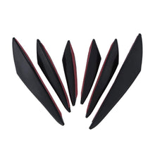 Load image into Gallery viewer, YG0059  6Pcs/Set Universal PP Car Front Bumper Lip Spoiler Fins Canards Trim Kit with Adhesive Tape - US85.COM
