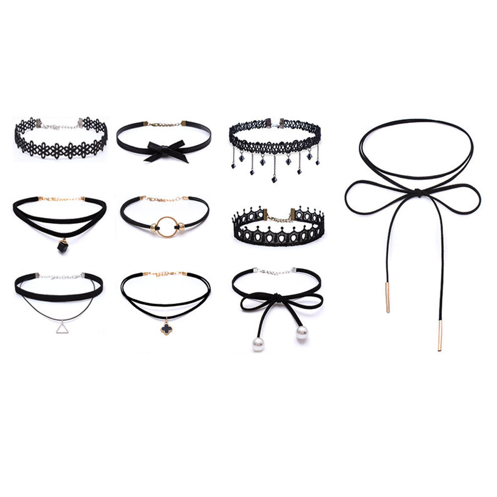 1Pcs Women Lace Collar Choker Necklace Pendant Chain Clavicle Ornament  Various Styles - US85.COM