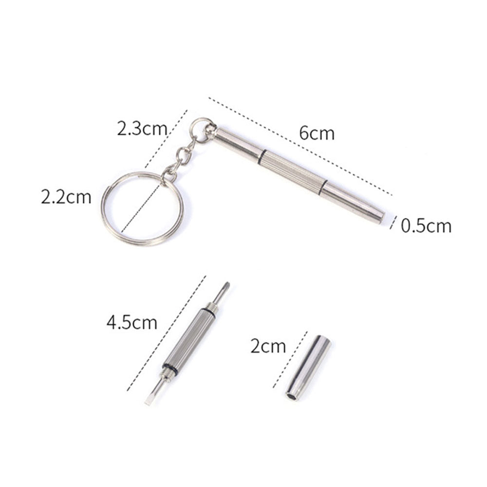 1pcs Screwdriver for Glasses - Small Three Rotation Heads Style Compact Screwdriver for Glasses Steel S-grade Screwdriver Drill Screwdriver - US85.COM