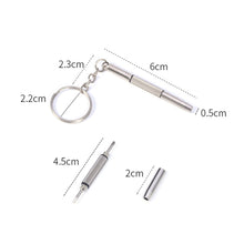 Load image into Gallery viewer, 1pcs Screwdriver for Glasses - Small Three Rotation Heads Style Compact Screwdriver for Glasses Steel S-grade Screwdriver Drill Screwdriver - US85.COM