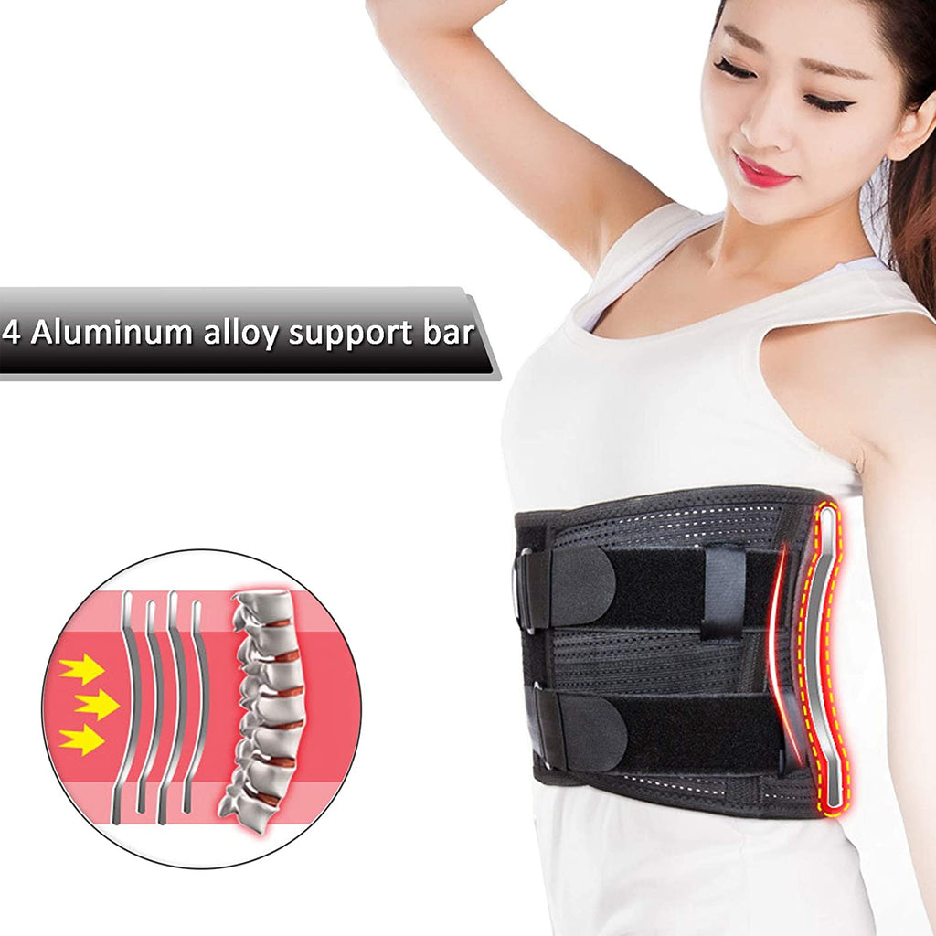 A0648 Lumbar Lower Back Brace and Support Belt - for Men & Women Relieve Lower Back Pain with Sciatica, Scoliosis, Herniated Disc or Degenerative Disc Disease Back Pain Relief