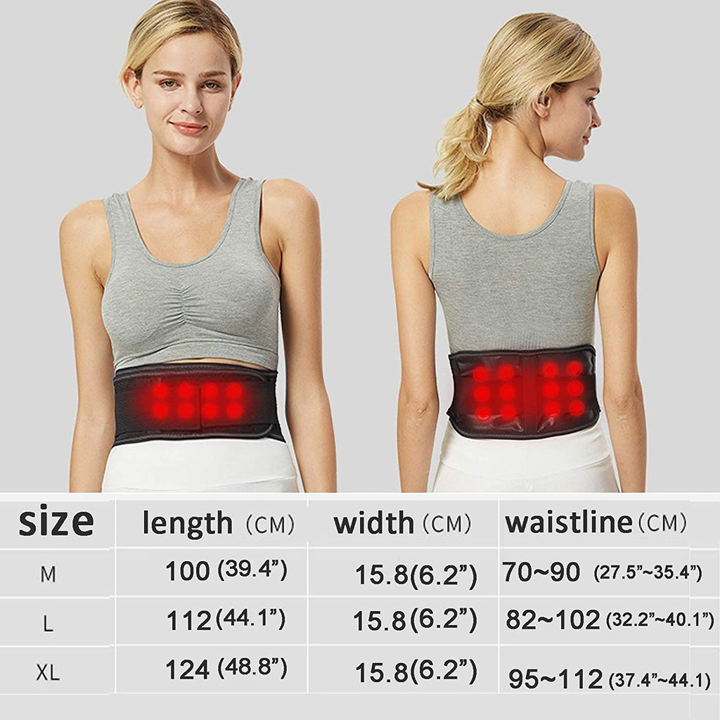 A0609  Tcare Adjustable Tourmaline Self Heating Magnetic Therapy Waist Support Belt Lumbar Back Waist Brace Double Band Health Care