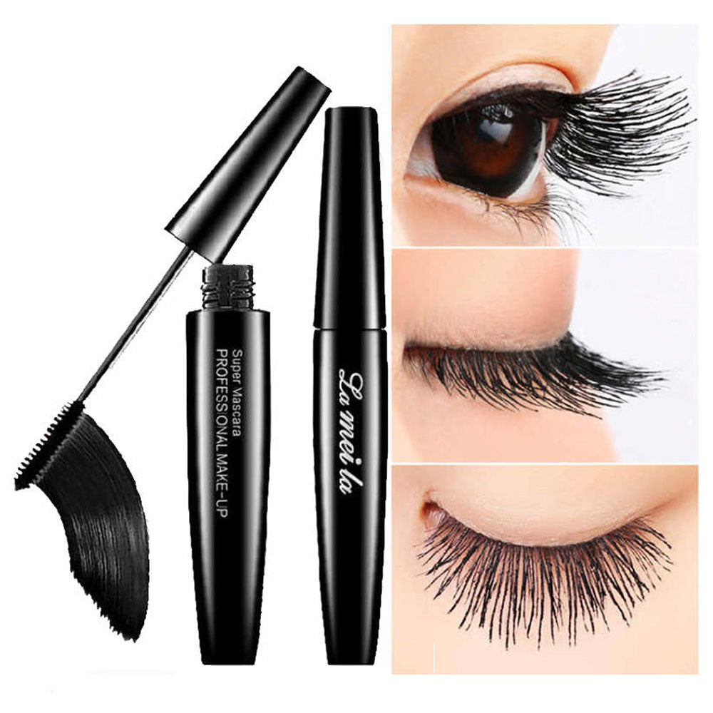 1Pcs 3D Mascara, Makeup Lash Waterproof Mascara, Extreme Black Natural Thick Waterproof Not Blooming, Black Eyelash Extension Crazy-long - US85.COM