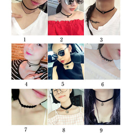 1Pcs Women Lace Collar Choker Necklace Pendant Chain Clavicle Ornament  Various Styles - US85.COM