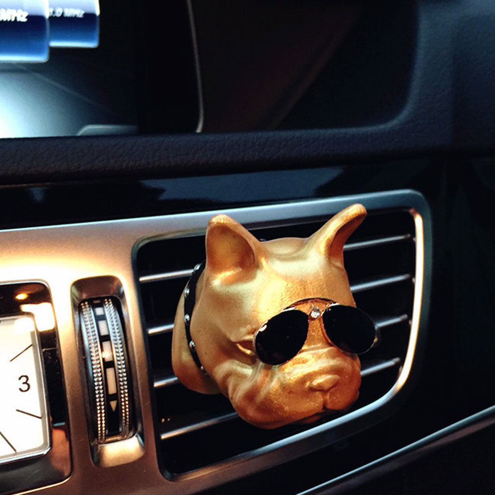 1Pcs Bulldogs Car Air Freshener Automobile Interior Perfume Vents Clip Fragrance Decoration Bull-dogs Ornaments Car Styling Accessories - US85.COM