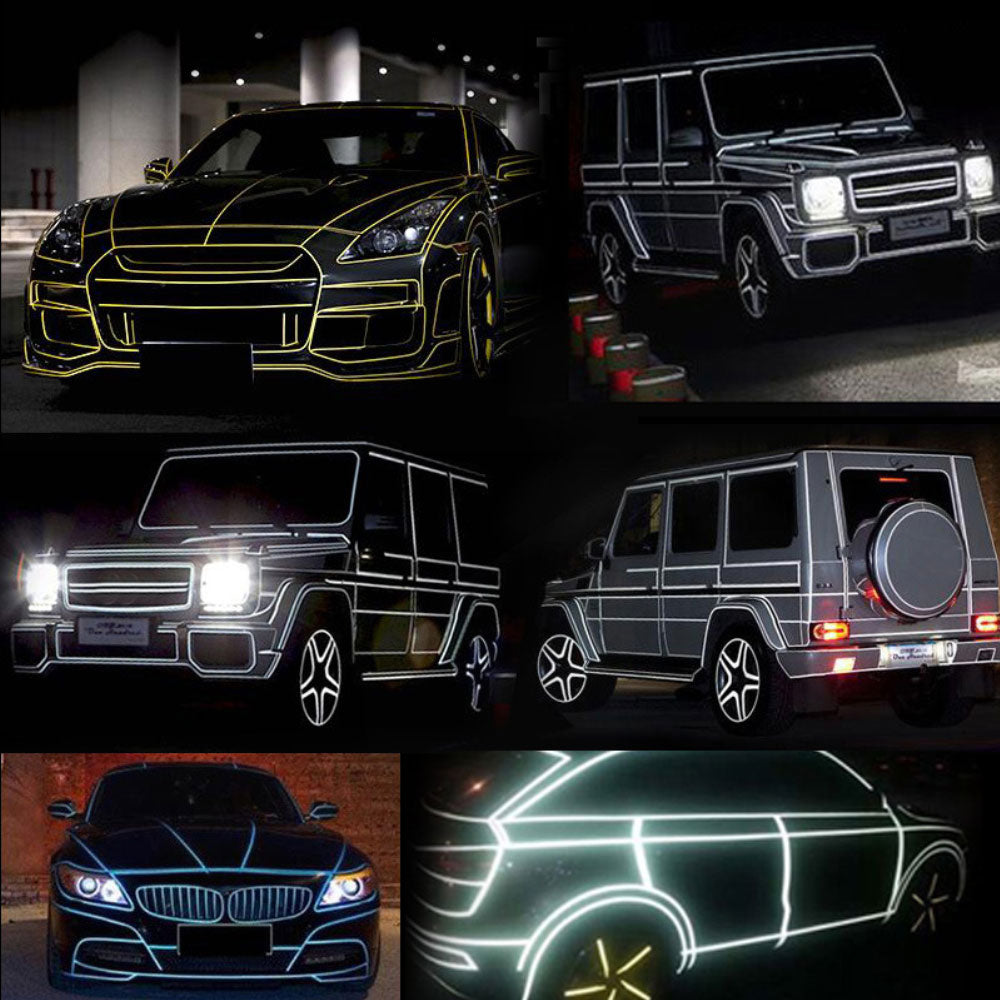 YG0052  Car Reflective Sticker/Tape Decoration Stripe 45m Length Reflective Luminous Strip - US85.COM