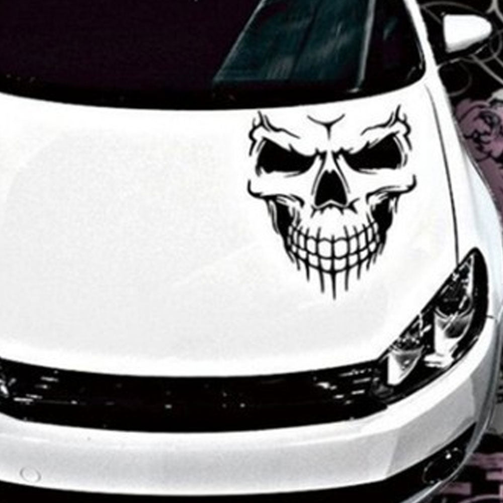 1Pcs Car Decal Reflective Skull Car Truck Sticker Racing Window Decal Funny Car Sticker - US85.COM