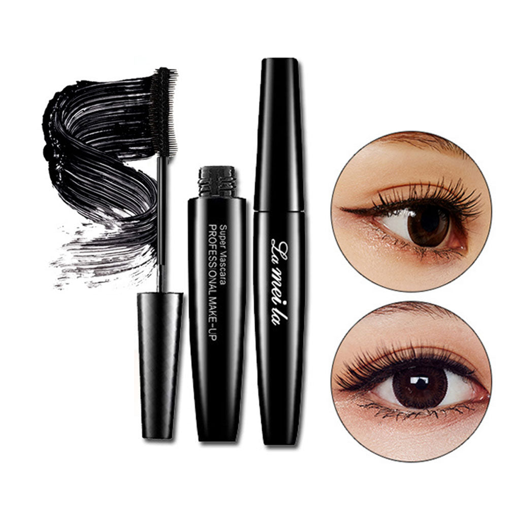 1Pcs 3D Mascara, Makeup Lash Waterproof Mascara, Extreme Black Natural Thick Waterproof Not Blooming, Black Eyelash Extension Crazy-long - US85.COM
