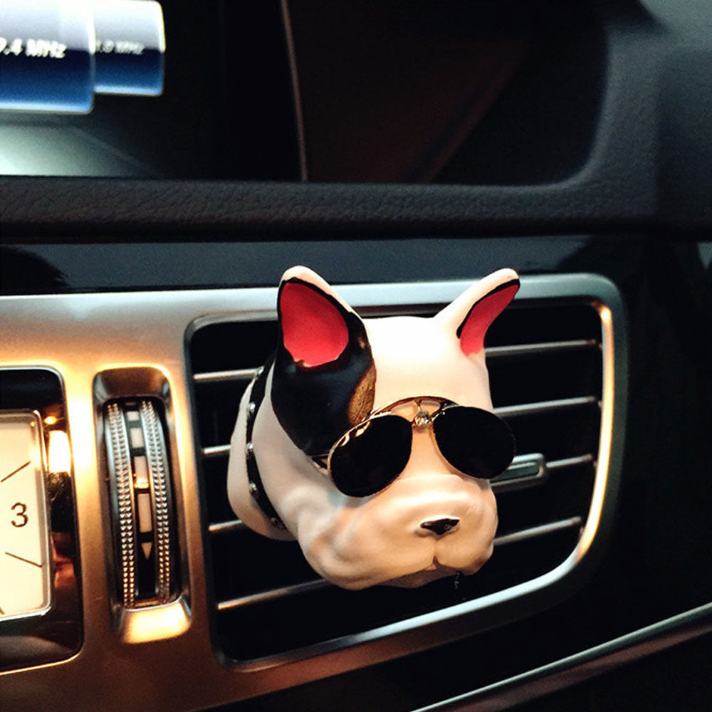 1Pcs Bulldogs Car Air Freshener Automobile Interior Perfume Vents Clip Fragrance Decoration Bull-dogs Ornaments Car Styling Accessories - US85.COM