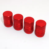 Universal Aluminum Auto Car Wheels Tire Tyre Valves Dust Stems Air Caps Cover - Red