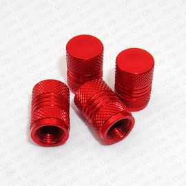 Universal Aluminum Auto Car Wheels Tire Tyre Valves Dust Stems Air Caps Cover - Red - US85.COM