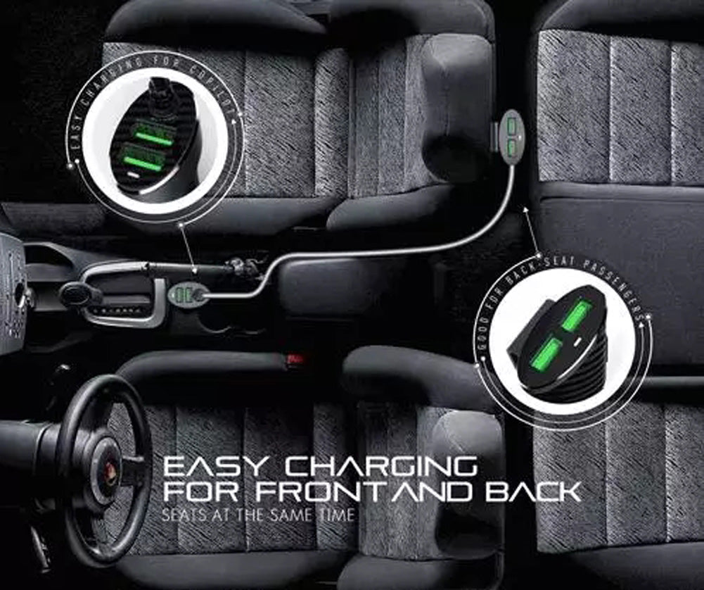 4-Port USB passenger car charger - US85.COM