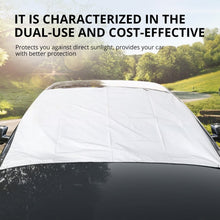 Load image into Gallery viewer, Universal Car Front Windshield Cover for Auto Sunshade or Snow Ice Protection Cover Winter Summer (150x70 / 190 x 120cm)  Windshield Shield