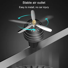 Load image into Gallery viewer, Mini LED Atmosphere Light Fan for Alloy Auto Vent Outlet Perfume Clip Car Smell Air Freshener Conditioning  Fresh Aromatherapy Fragrance