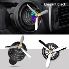 Load image into Gallery viewer, Mini LED Atmosphere Light Fan for Alloy Auto Vent Outlet Perfume Clip Car Smell Air Freshener Conditioning  Fresh Aromatherapy Fragrance