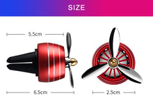 Load image into Gallery viewer, Mini LED Atmosphere Light Fan for Alloy Auto Vent Outlet Perfume Clip Car Smell Air Freshener Conditioning  Fresh Aromatherapy Fragrance