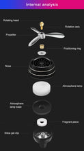 Load image into Gallery viewer, Mini LED Atmosphere Light Fan for Alloy Auto Vent Outlet Perfume Clip Car Smell Air Freshener Conditioning  Fresh Aromatherapy Fragrance