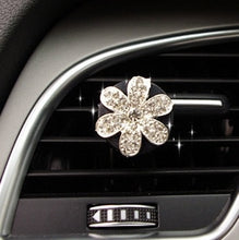 Load image into Gallery viewer, Fashion Diamond Pearl Bow Flower Car Styling Air Freshener Perfume For Car Air Condition Vent Smell Accessories Decoration