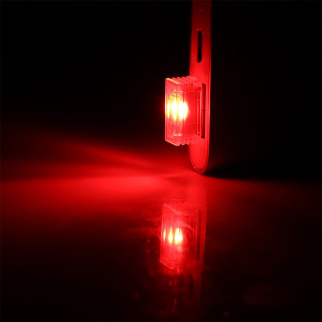 2Pcs Multiple-color Car USB Electric LED Lamp Light for Auto Interior Decoration or Home Night Light