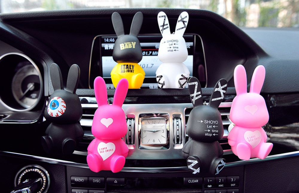Cute Rabbit Car Freshener  Vents Outlet Clip Auto Interior Scent Fragrance Purifier Car Accessories