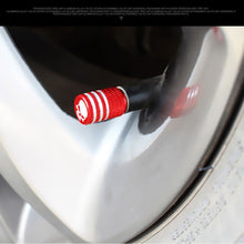 Load image into Gallery viewer, 4Pcs/Set Car Tire Valve Stems Cap Knurling Style Skull Tire Valve Cap Aluminum Tire Wheel Stem Air Valve Caps Dustproof Caps