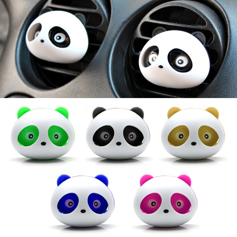 Cute Cartoon 3D Panda Car Air Freshener Auto Perfume Clip for Interior Decoration Car Accessories