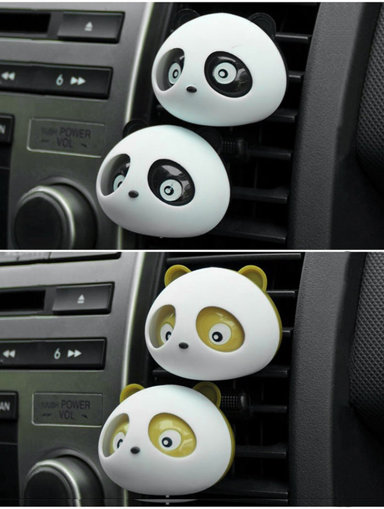 Cute Cartoon 3D Panda Car Air Freshener Auto Perfume Clip for Interior Decoration Car Accessories