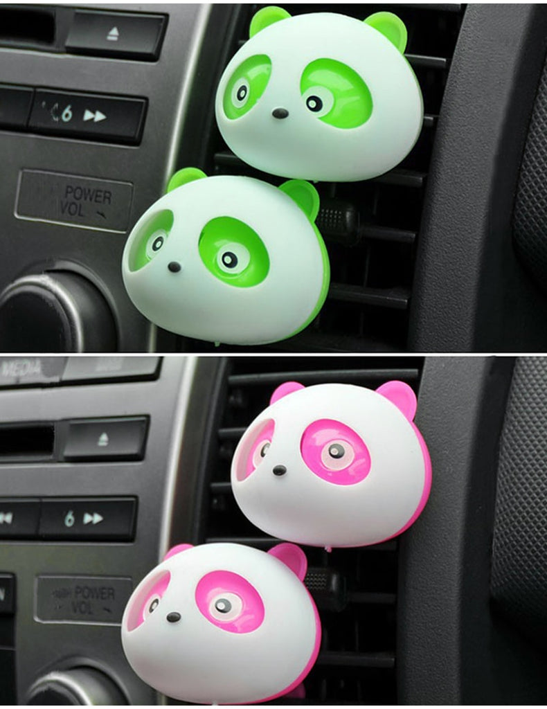 Cute Cartoon 3D Panda Car Air Freshener Auto Perfume Clip for Interior Decoration Car Accessories