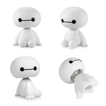 Load image into Gallery viewer, Universal Cute Cartoon Plastic Baymax Robot Big Hero Doll Toys Shaking Head Figure for Car Ornaments Auto Interior Decorations