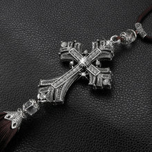 Load image into Gallery viewer, Car Rear View Mirror Pendant Hanging Metal and Crystal Diamond Cross Jesus Christian Styling Auto Accessories Decoration