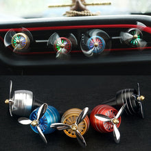 Load image into Gallery viewer, Mini LED Atmosphere Light Fan for Alloy Auto Vent Outlet Perfume Clip Car Smell Air Freshener Conditioning  Fresh Aromatherapy Fragrance
