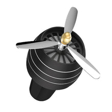 Load image into Gallery viewer, Mini LED Atmosphere Light Fan for Alloy Auto Vent Outlet Perfume Clip Car Smell Air Freshener Conditioning  Fresh Aromatherapy Fragrance