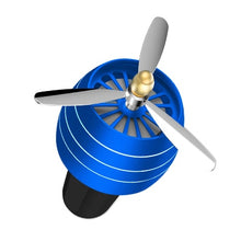 Load image into Gallery viewer, Mini LED Atmosphere Light Fan for Alloy Auto Vent Outlet Perfume Clip Car Smell Air Freshener Conditioning  Fresh Aromatherapy Fragrance