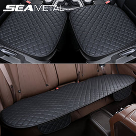 Universal Car Seat Soft Artificial leather Cover Protection Waterproof Easy Clean Cushion Mats Chair Protector Carpet Pads for Car Accessories Decoration