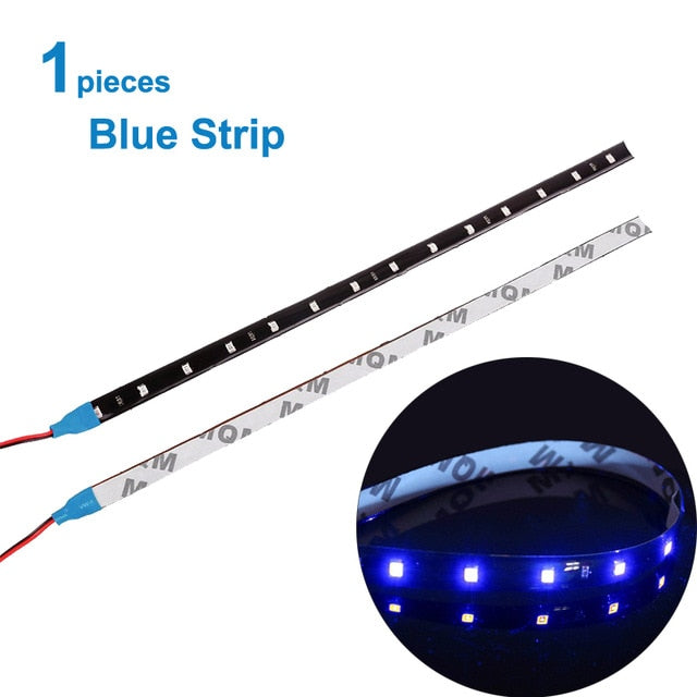 1x Car LED Strip DIY Bulb Atmosphere Decorative lamp Auto inerior Running Light