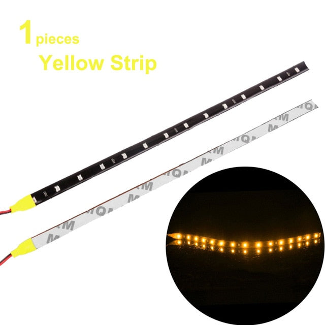 1x Car LED Strip DIY Bulb Atmosphere Decorative lamp Auto inerior Running Light