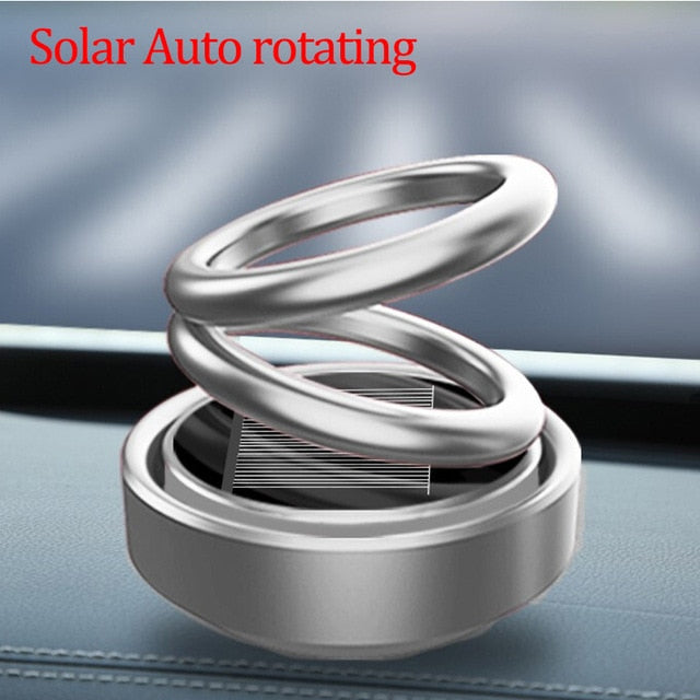 Fashion Solar Auto Rotating Car Perfume Air Freshener Fragrance for Auto Accessories or Home Decoration Ornament