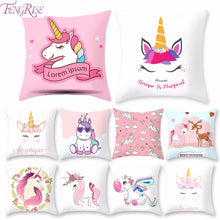 Load image into Gallery viewer, Unicorn Cushion Cover 45x45cm Unicorn Pillow Case