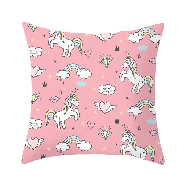 Unicorn Cushion Cover 45x45cm Unicorn Pillow Case