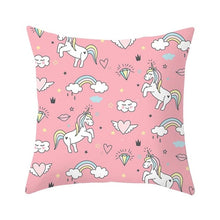 Load image into Gallery viewer, Unicorn Cushion Cover 45x45cm Unicorn Pillow Case