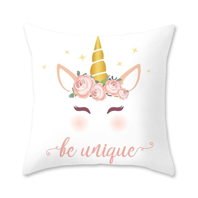 Unicorn Cushion Cover 45x45cm Unicorn Pillow Case