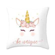 Load image into Gallery viewer, Unicorn Cushion Cover 45x45cm Unicorn Pillow Case