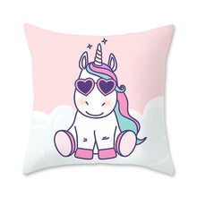 Load image into Gallery viewer, Unicorn Cushion Cover 45x45cm Unicorn Pillow Case