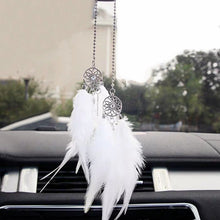 Load image into Gallery viewer, Car Mini Dream Catcher Accessory Smooth feather Interior Mirror Hanging Pendant for Auto or Home Decoration