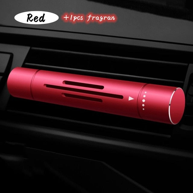 Mini Alloy Solid Aroma Car Air Freshener Air Vent Perfume Fresh Scented Flavoring for Auto Interior Accessories Decoration
